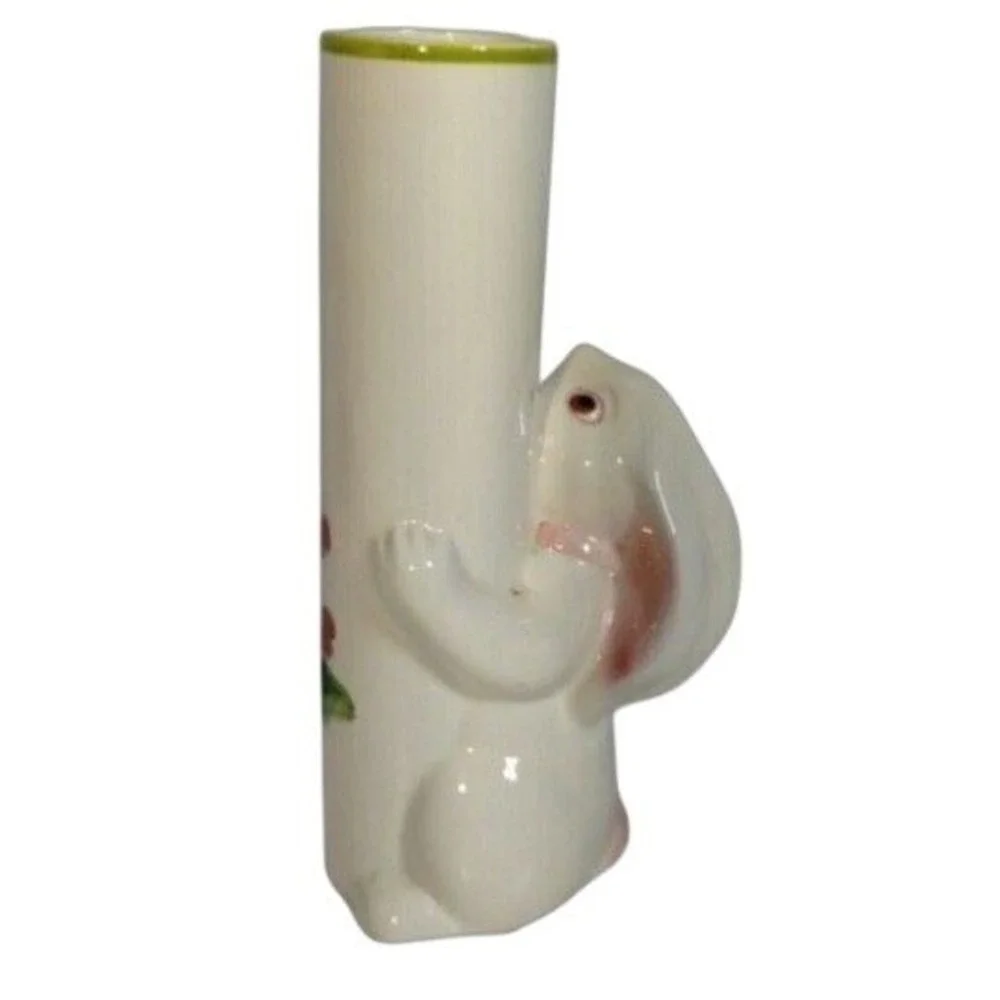 Vintage FTD Bunny Vase Easter‎ 1984 Ceramic Rabbit Floral Figurine